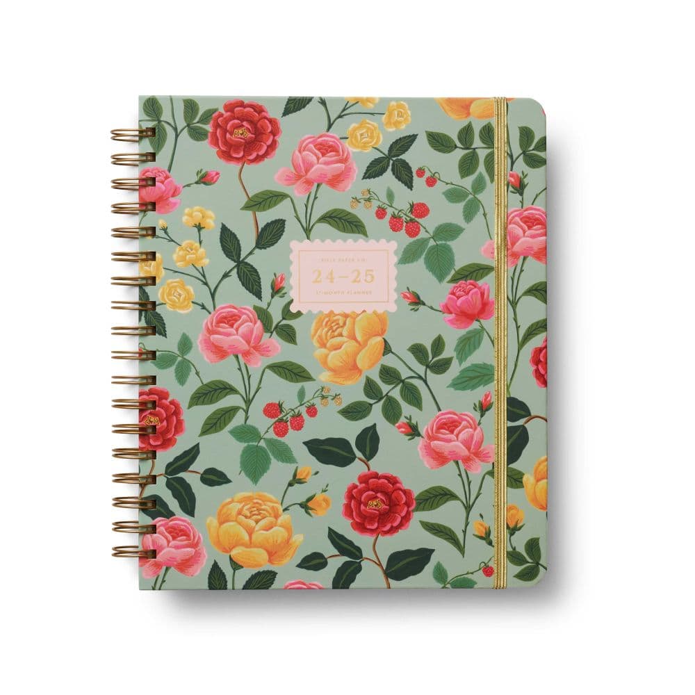 image Roses Academic Hard Cover Spiral 2025 Planner  Main Image