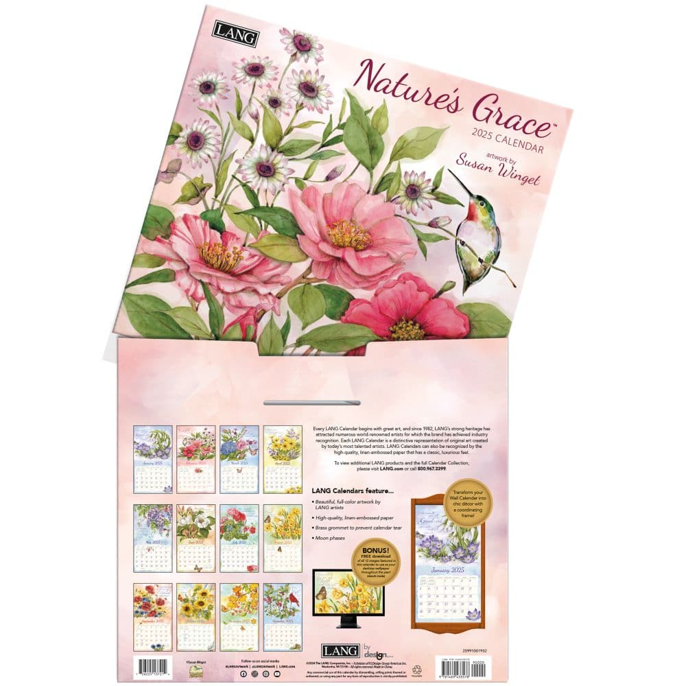 Natures Grace by Susan Winget 2025 Wall Calendar