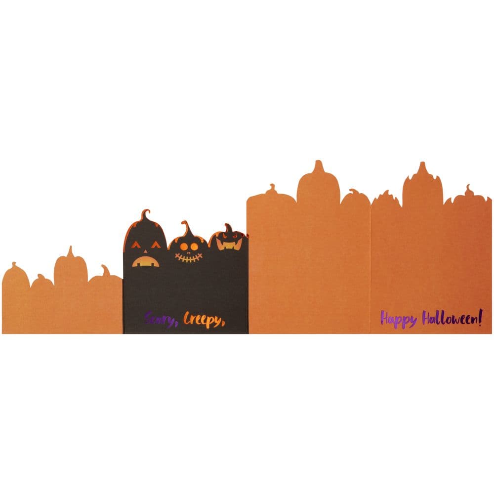 3-Fold Jack-O-Lanterns Die Cut Halloween Card Ninth Alternate Image width=&quot;1000&quot; height=&quot;1000&quot;