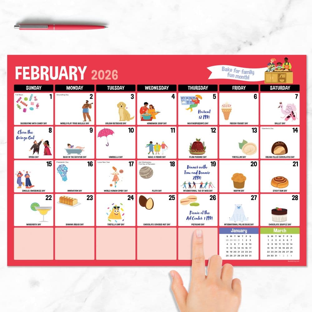 Every Days A Holiday 2026 Desk Pad First Alternate Image