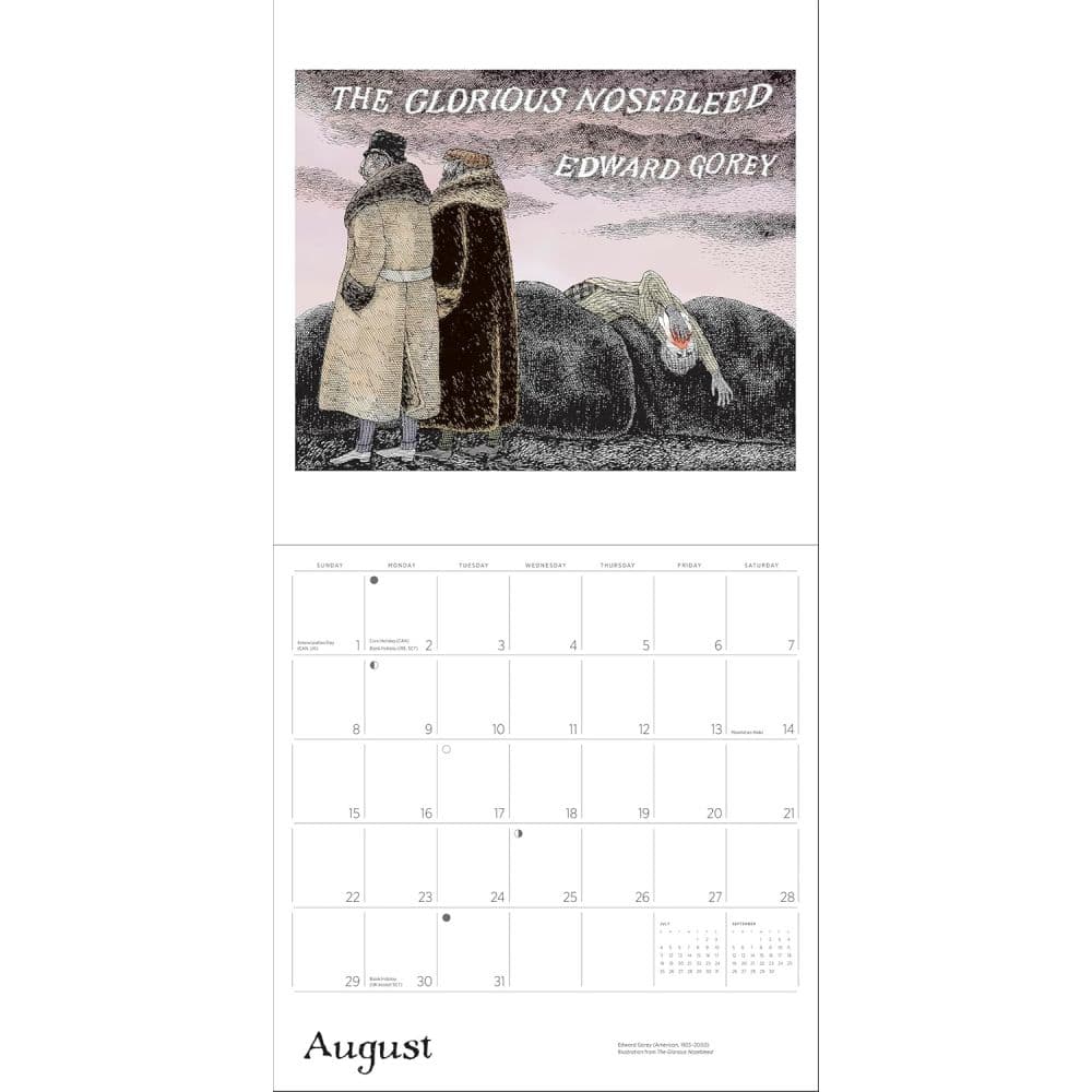 Edward Gorey 2027 Wall Calendar Fourth Alternate Image