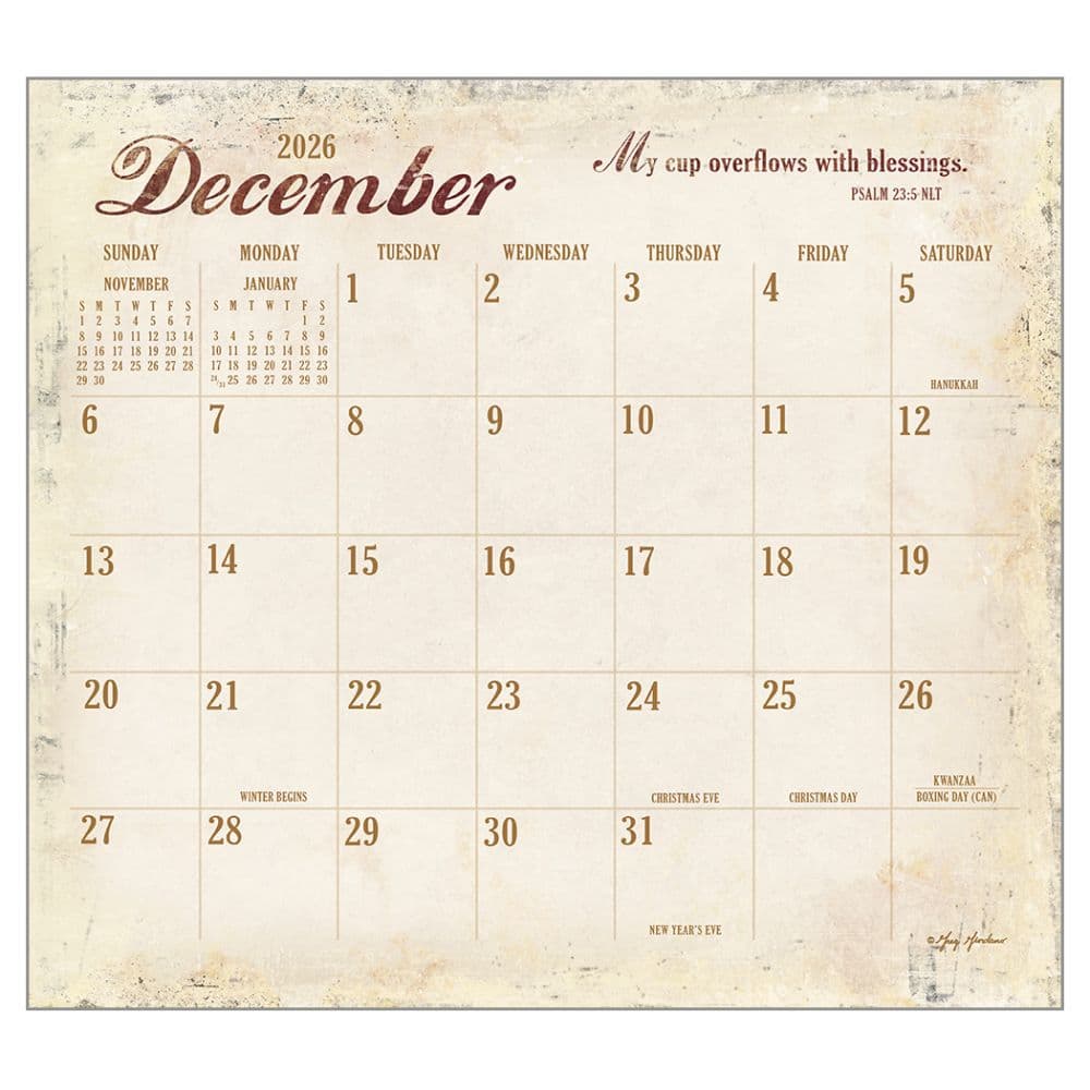 Heartland Blessings by Greg Giordano 2026 Wall Calendar Third Alternate Image