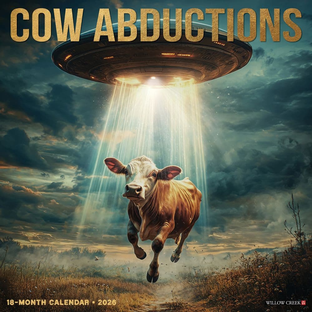Cow Abductions 2026 Wall Calendar Main Image