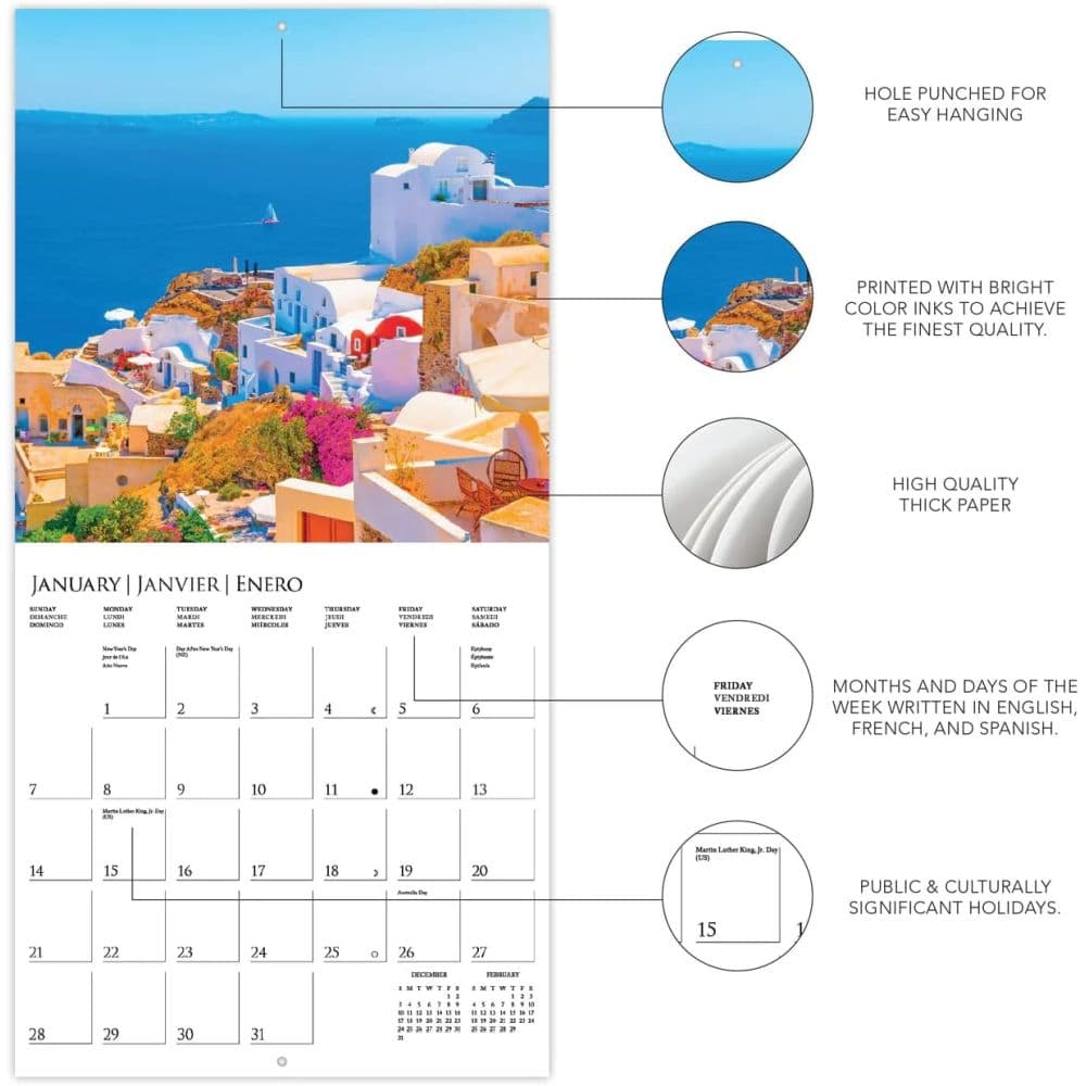 Greek Isles 2024 Wall Calendar Fourth Alternate Image width=&quot;1000&quot; height=&quot;1000&quot;