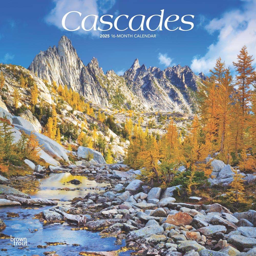 image Cascades 2025 Wall Calendar  Main Image