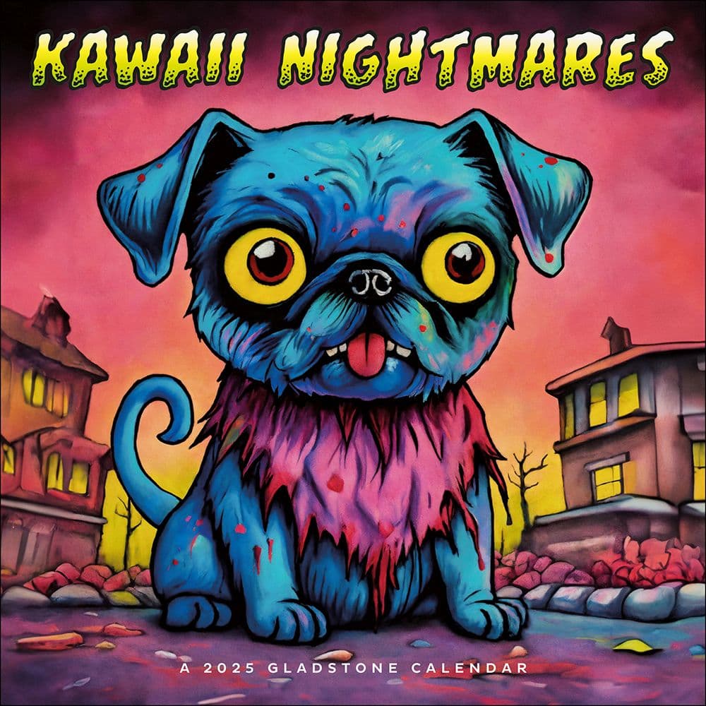 Kawaii Nightmares 2025 Wall Calendar