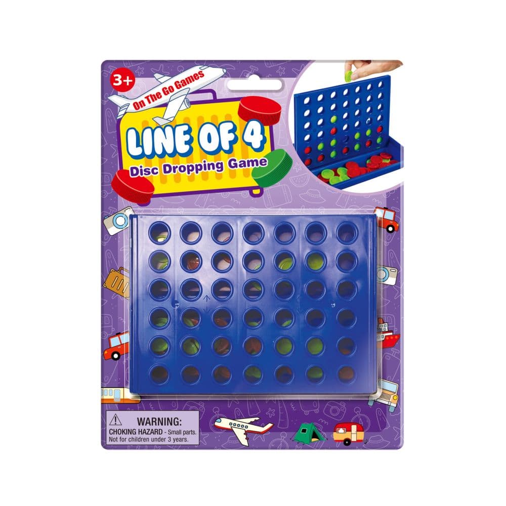 image Line of 4 Disc Dropping Travel Game Main Product Image