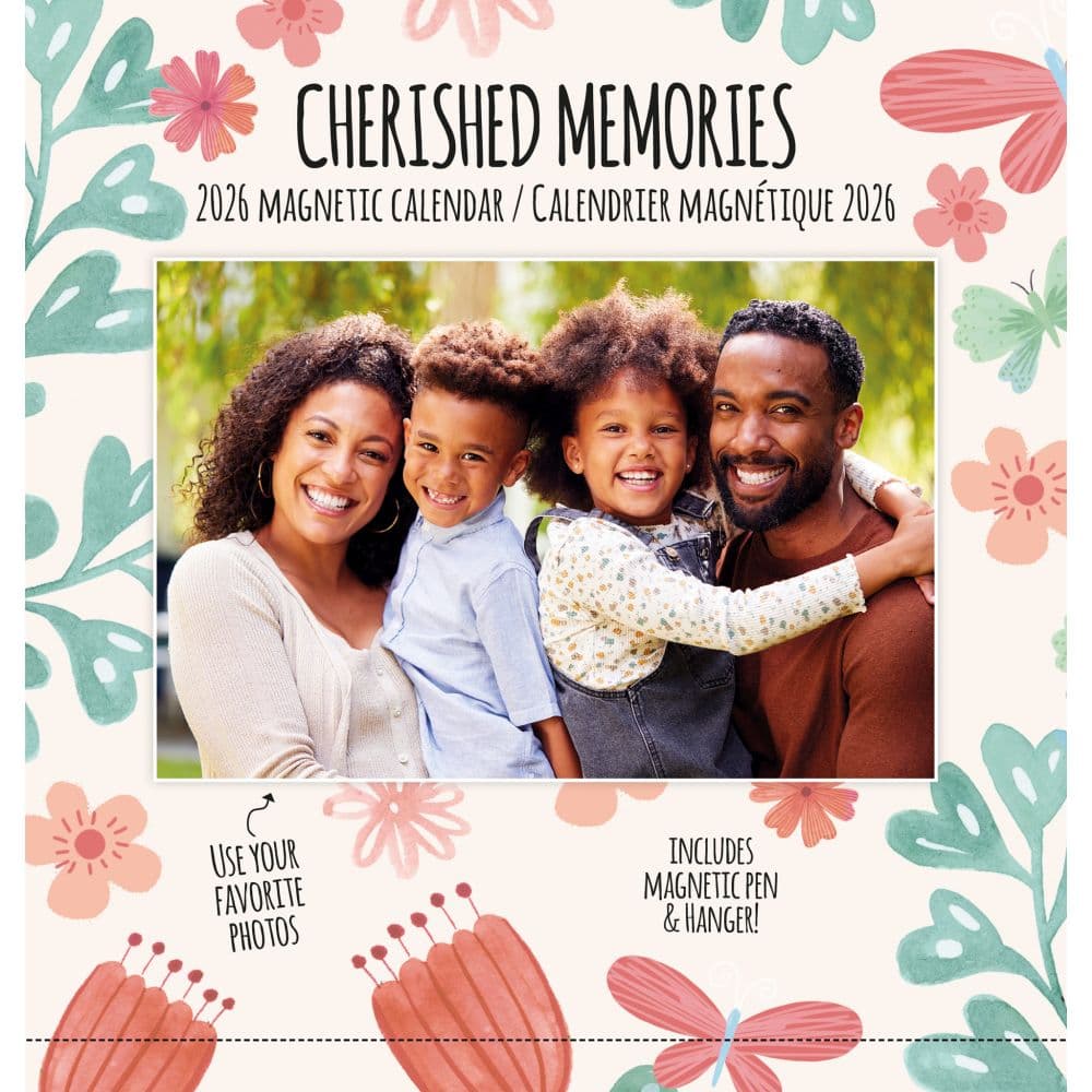 My Family Photos Magnetic 2026 Wall Calendar Main Product Image