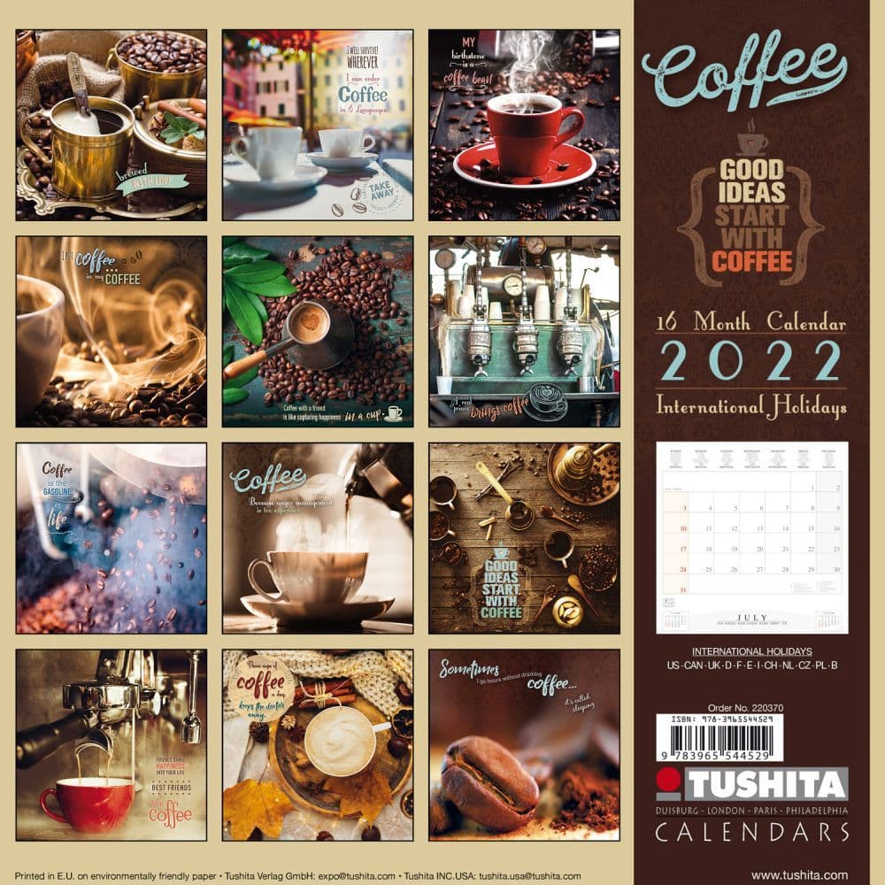 Coffee Calendar 2022 Coffee Tushita 2022 Wall Calendar - Calendars.com