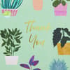 image Thank You Houseplants Teal Boxed Note Cards Fifth Alternate Image