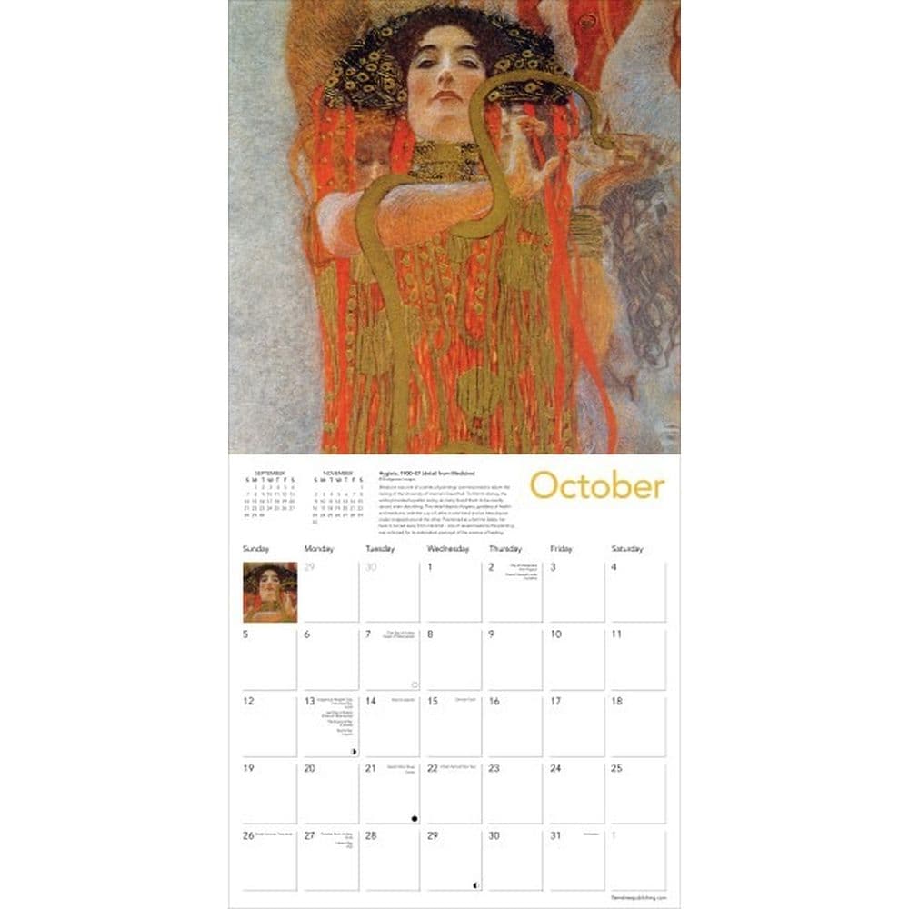 Klimt 2025 Wall Calendar Third Alternate Image