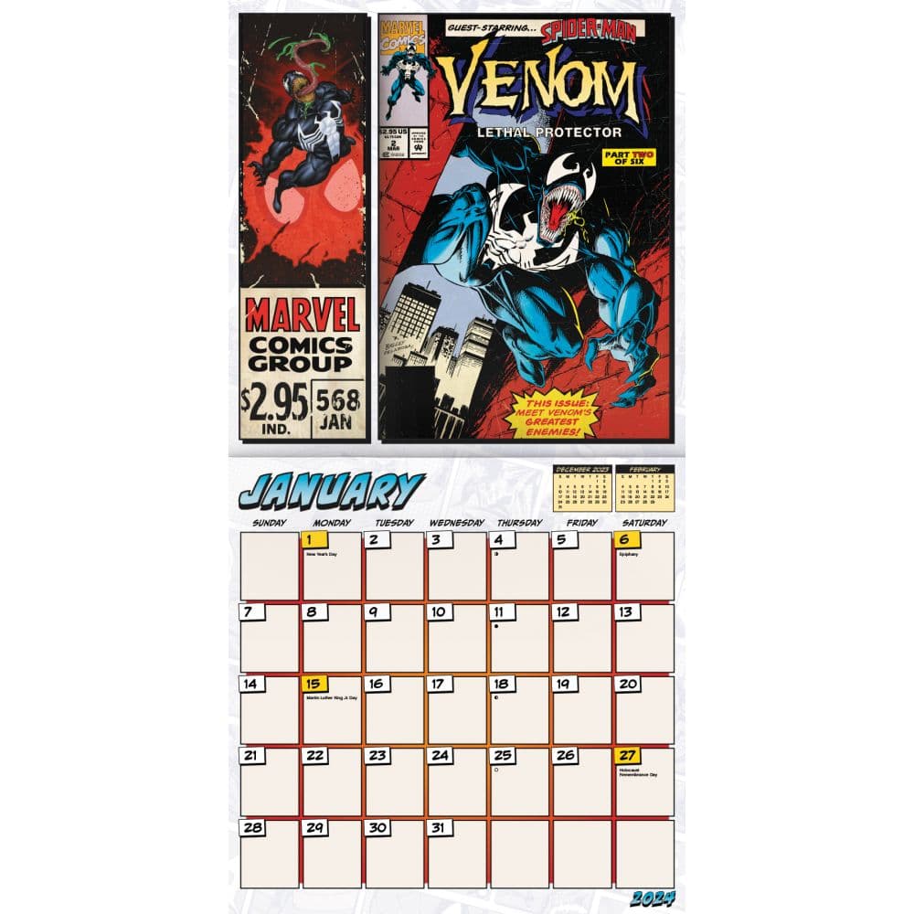 Marvel Comics 2024 Mini Wall Calendar Alternate Image 3