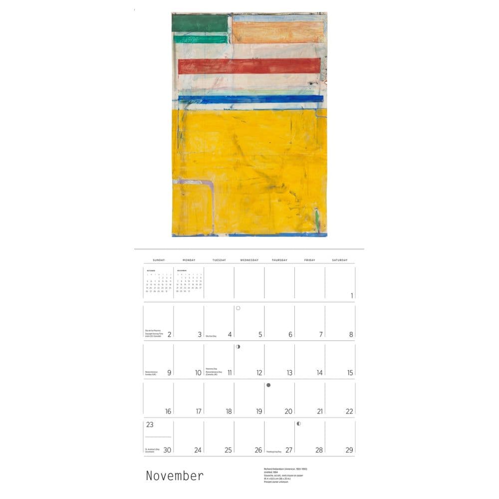 Diebenkorn Beginnings 2025 Wall Calendar Alt3