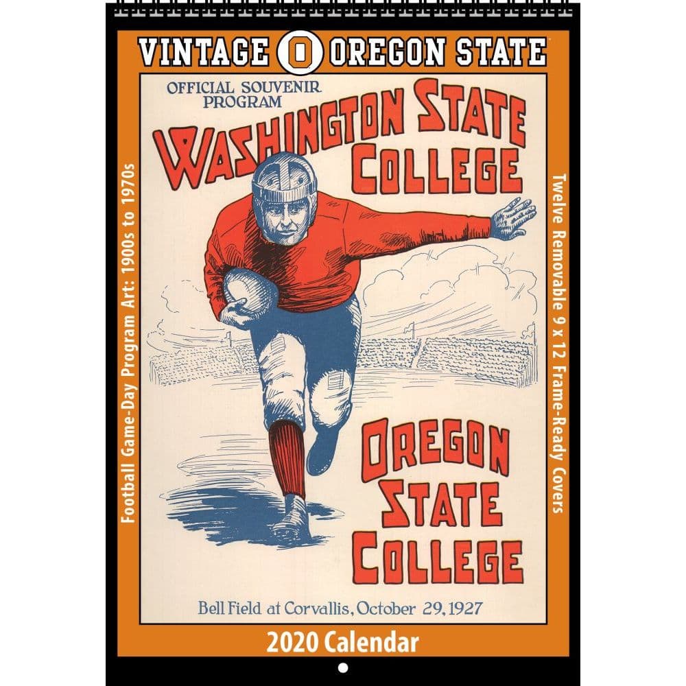 Oregon State Vintage Football Wall Calendar