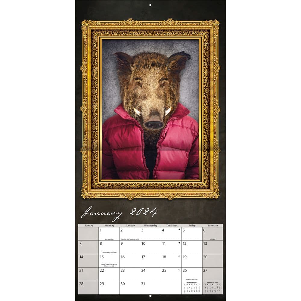 Gallery Animalia 2024 Wall Calendar Alternate Image 2