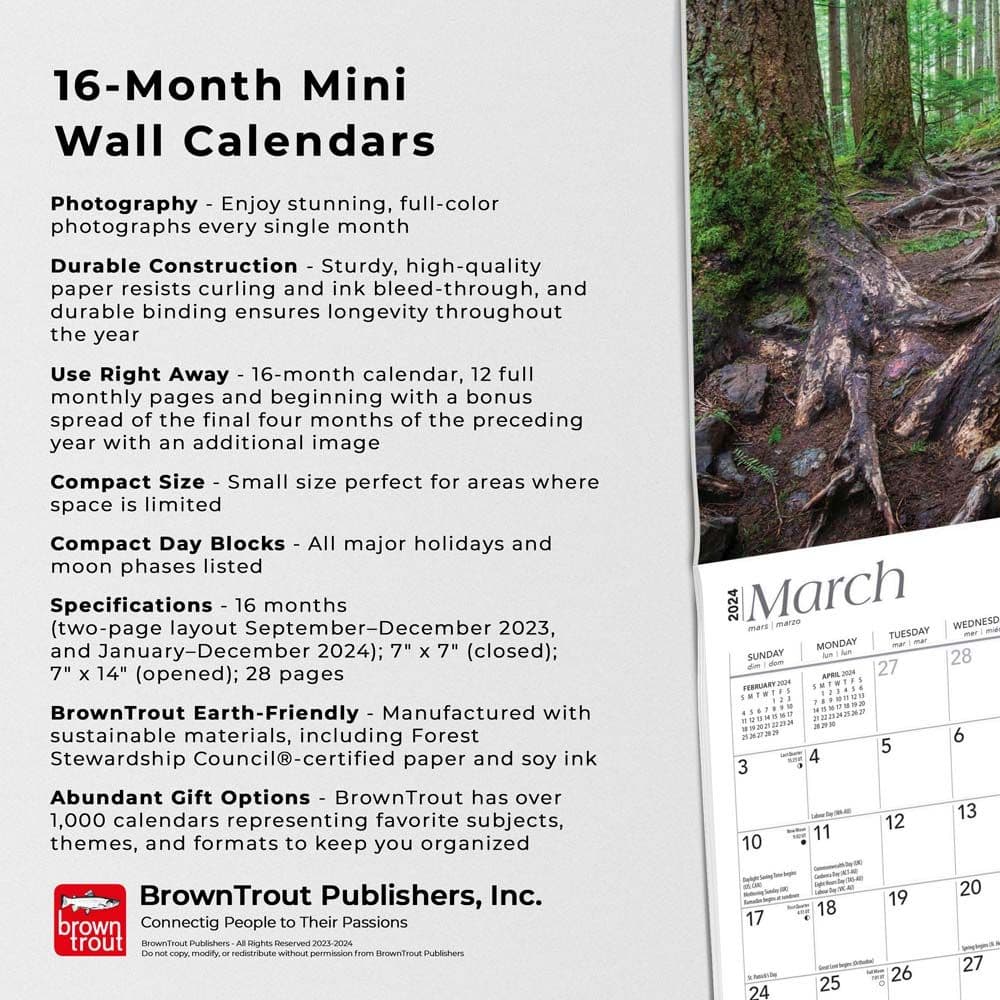 Washington 2024 Mini Wall Calendar