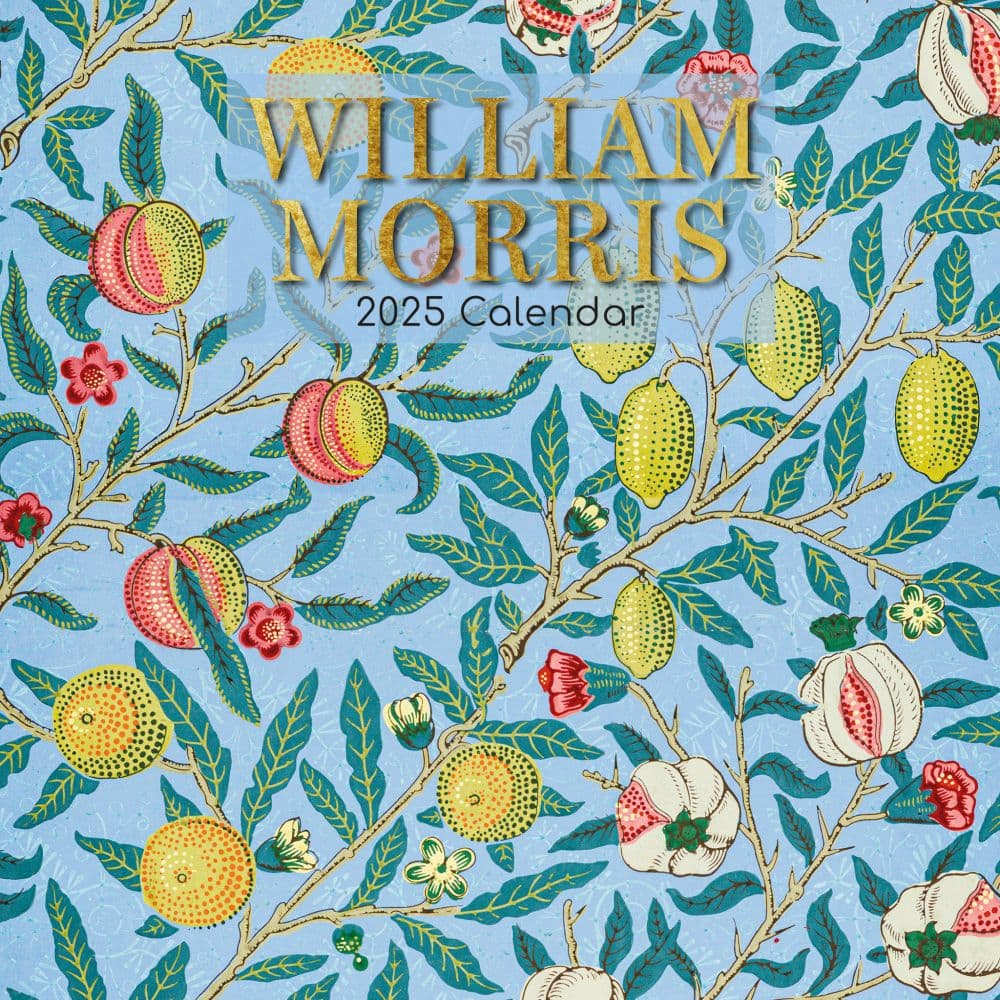 William Morris Rose 2025 Wall Calendar Main Product Image width=&quot;1000&quot; height=&quot;1000&quot;
