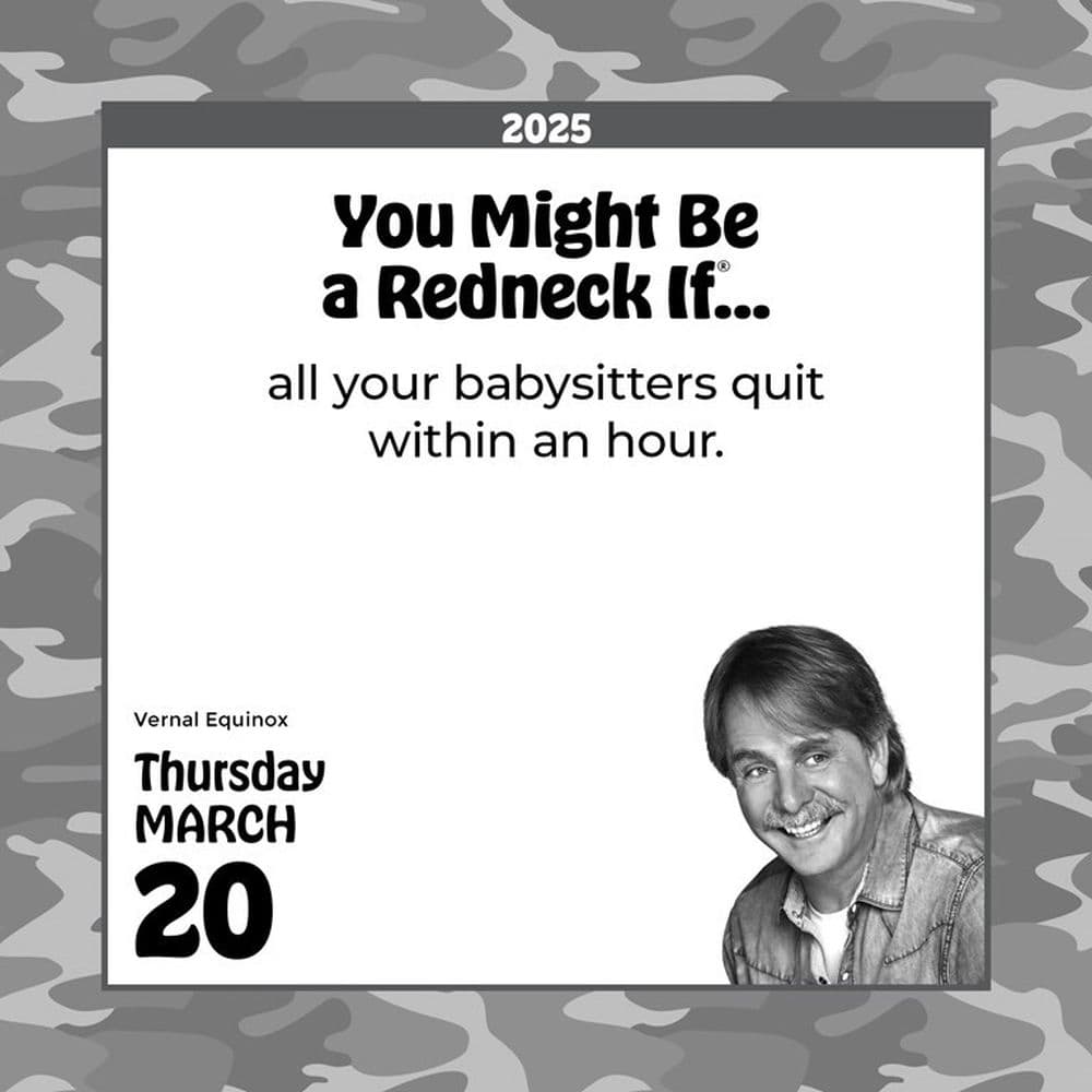 Jeff Foxworthy 2025 Desk Calendar First Alternate Image width=&quot;1000&quot; height=&quot;1000&quot;