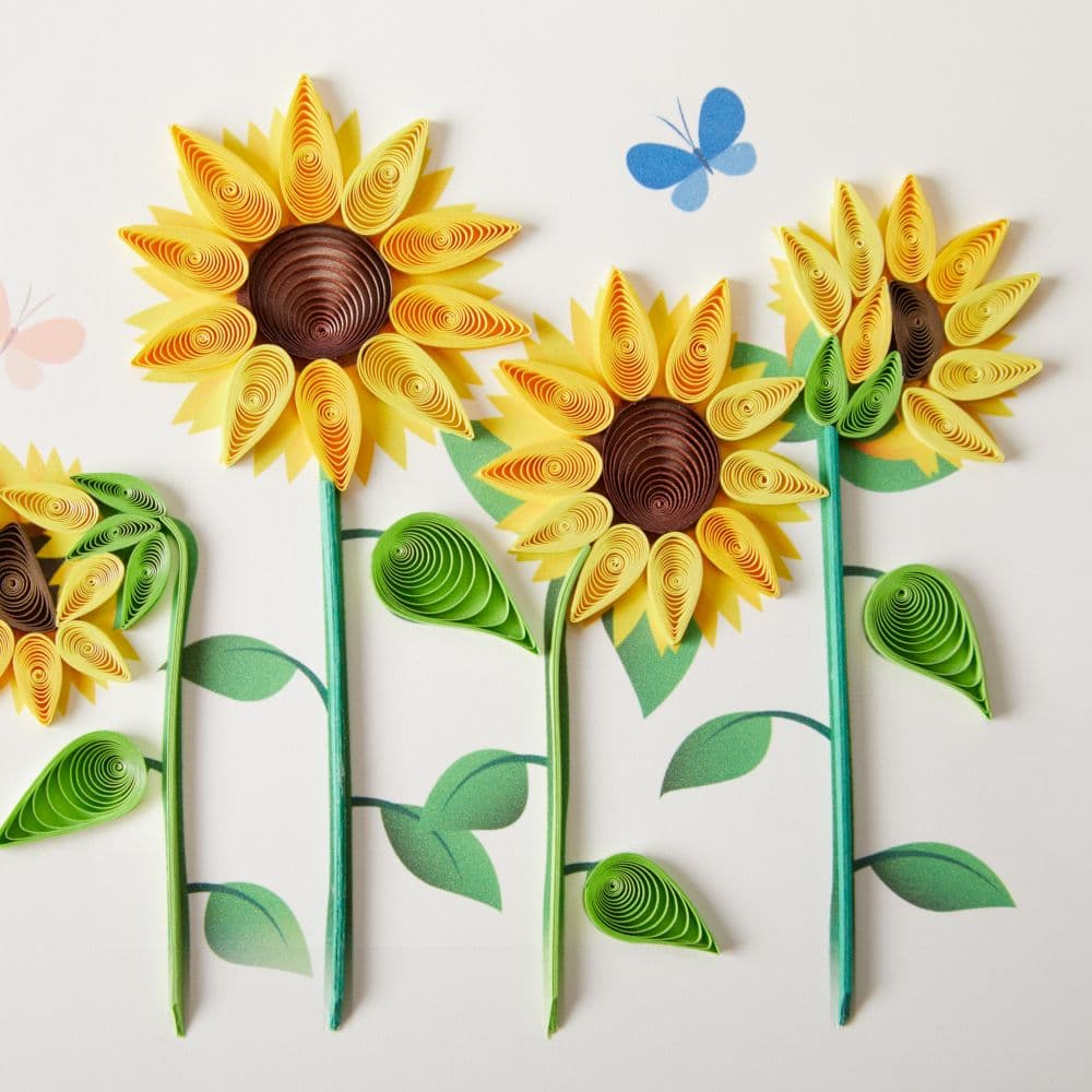 Sunflowers Quilling Birthday Card Fourth Alternate Image width=&quot;1000&quot; height=&quot;1000&quot;