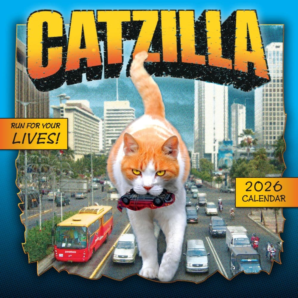 Catzilla 2026 Mini Wall Calendar_Main Image