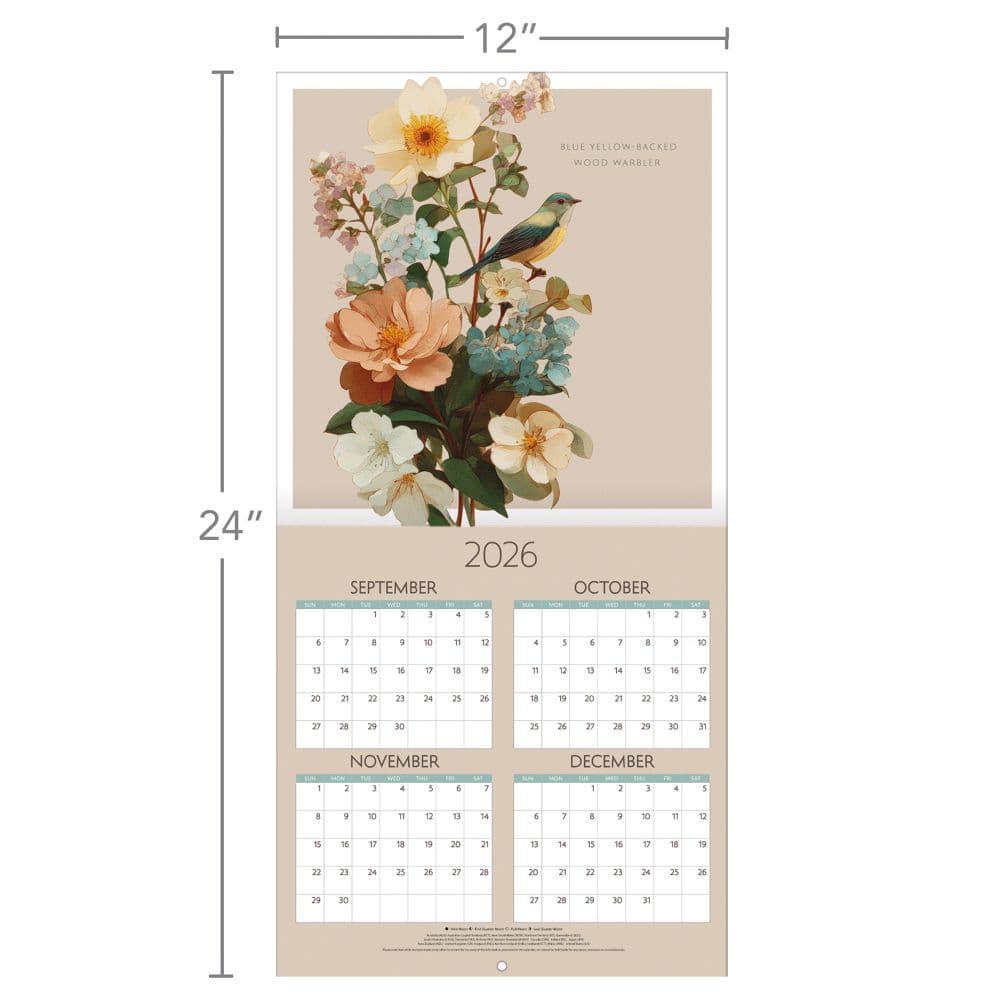 Birds 2027 Wall Calendar Fourth Alternate Image