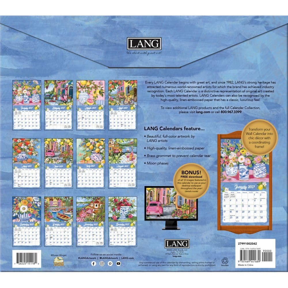 Ciao Bella 2027 Wall Calendar First Alternate Image