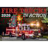 image Fire Trucks in Action 2026 Wall Calendar Main Image
