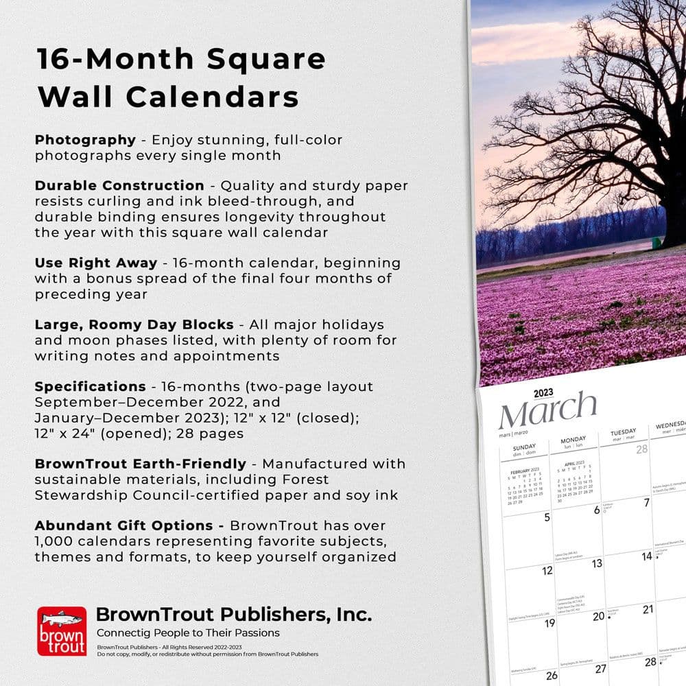 Missouri Wild and Scenic 2023 Wall Calendar - Calendars.com