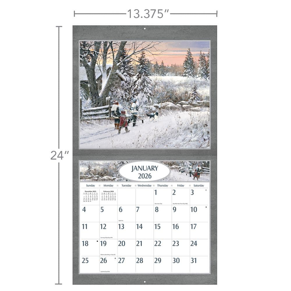Hockey Hockey Hockey 2026 Wall Calendar by D.R. Laird_ALT6