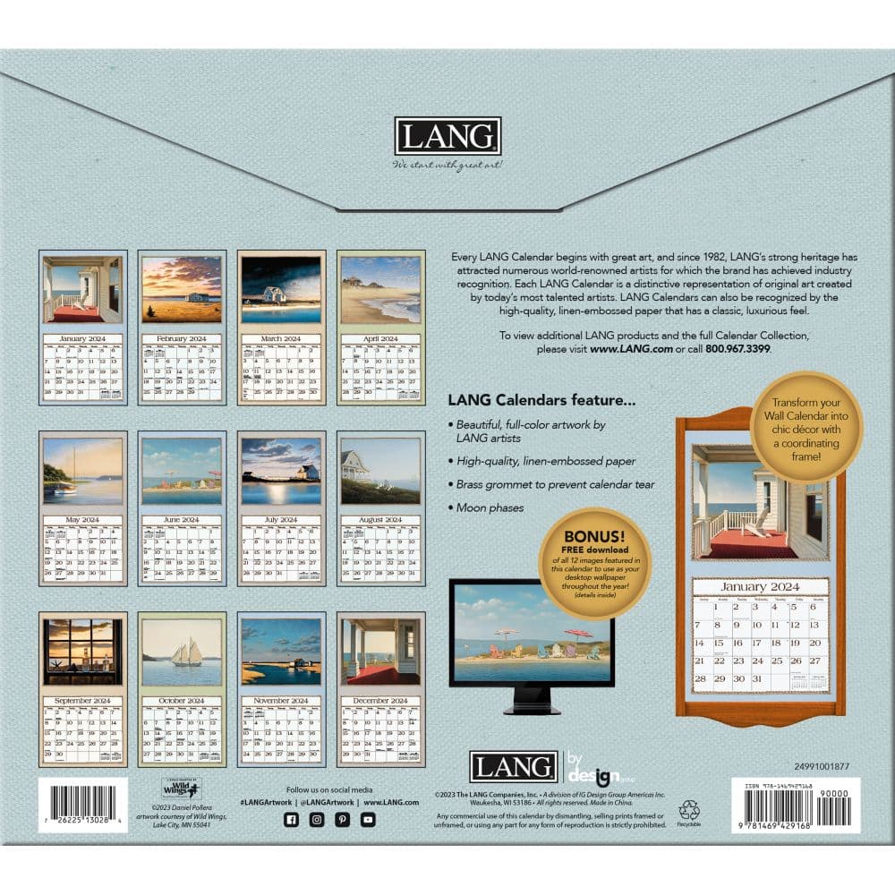 Seaside 2024 Wall Calendar