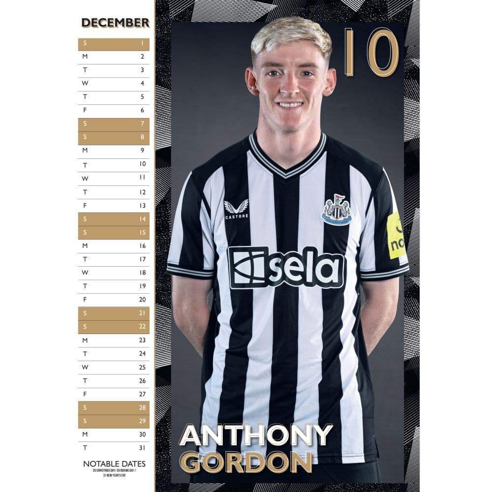 Newcastle United FC Poster 2024 Wall Calendar Fourth Alternate Image width=&quot;1000&quot; height=&quot;1000&quot;