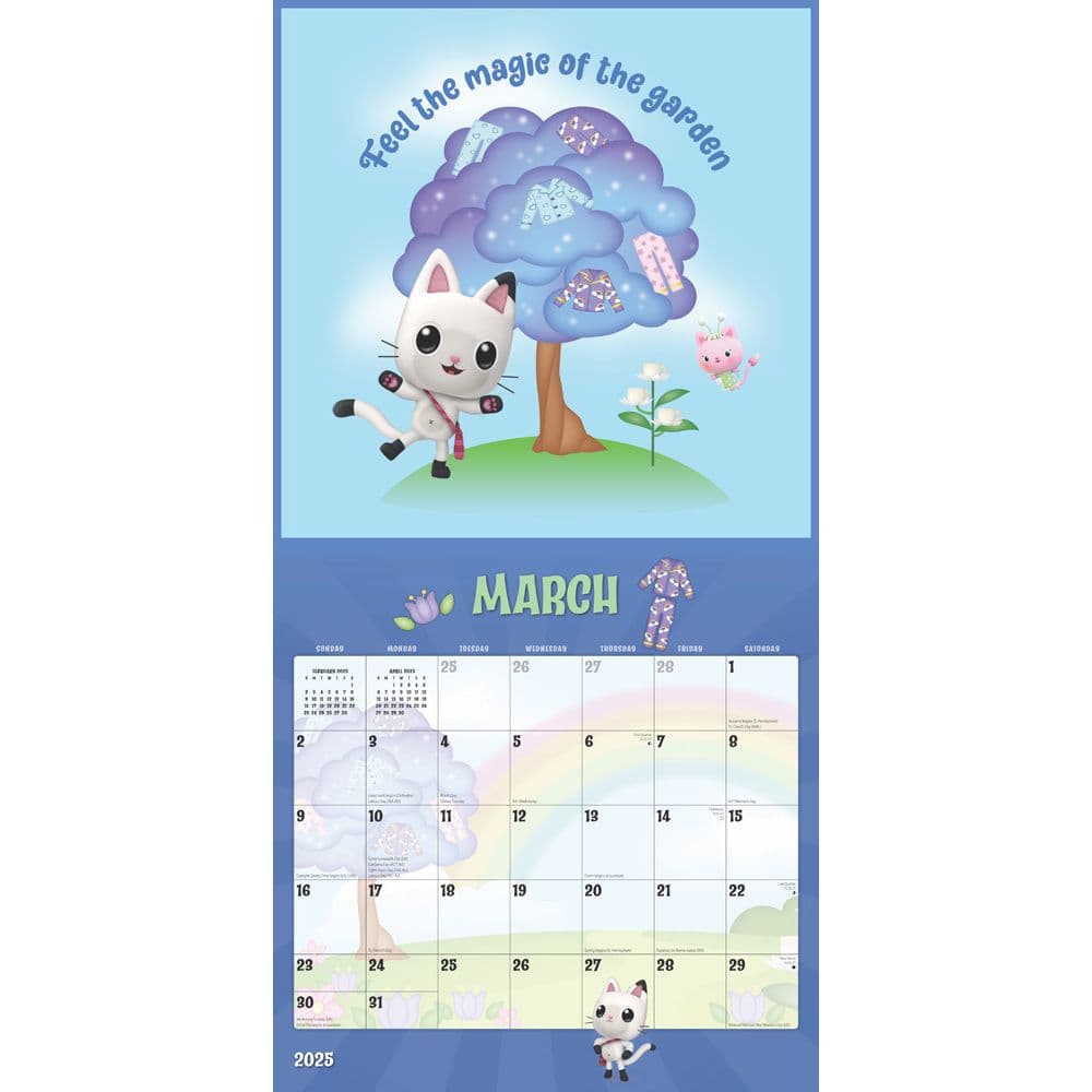 Gabbys Dollhouse 2025 Wall Calendar Alt2