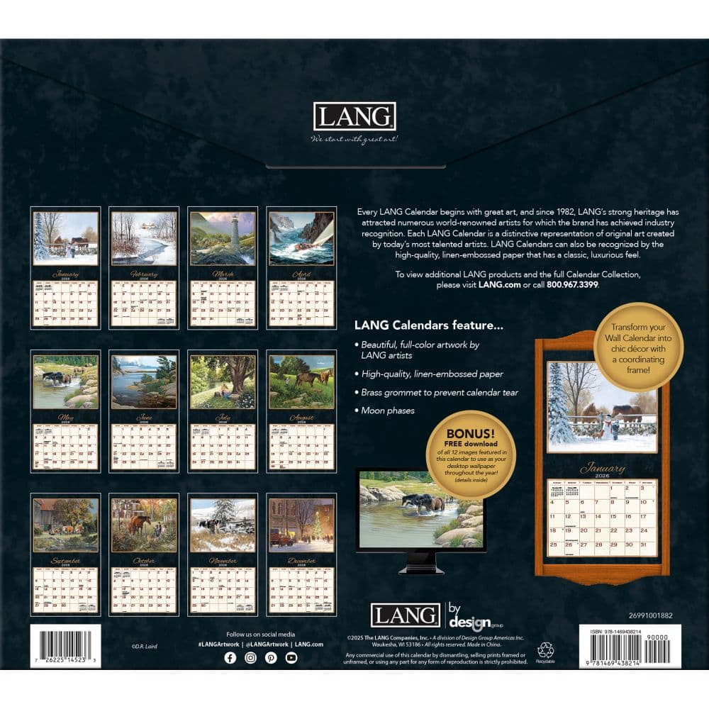 Treasured Times 2026 Wall Calendar by D.R. Laird_ALT2