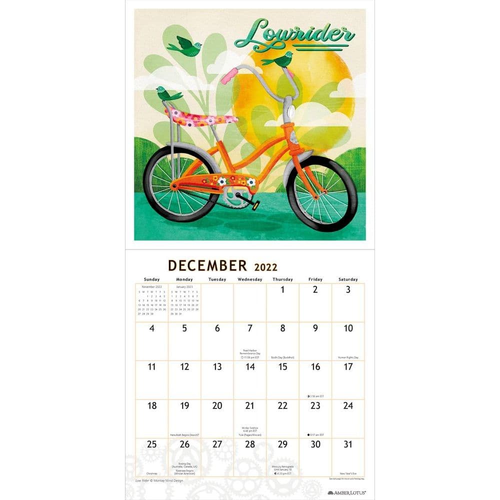 Bike Art 2022 Wall Calendar - Calendars.com