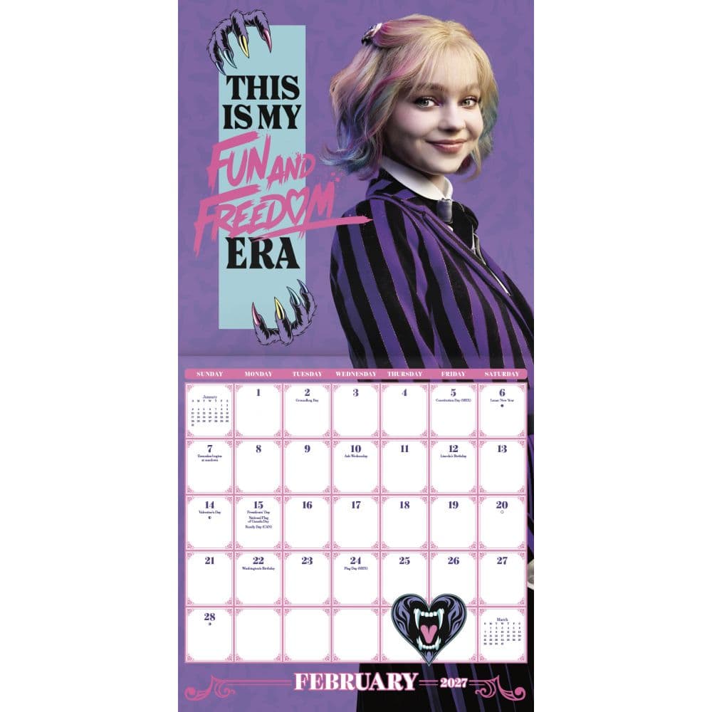 Wednesday 2027 Wall Calendar Third Alternate Image