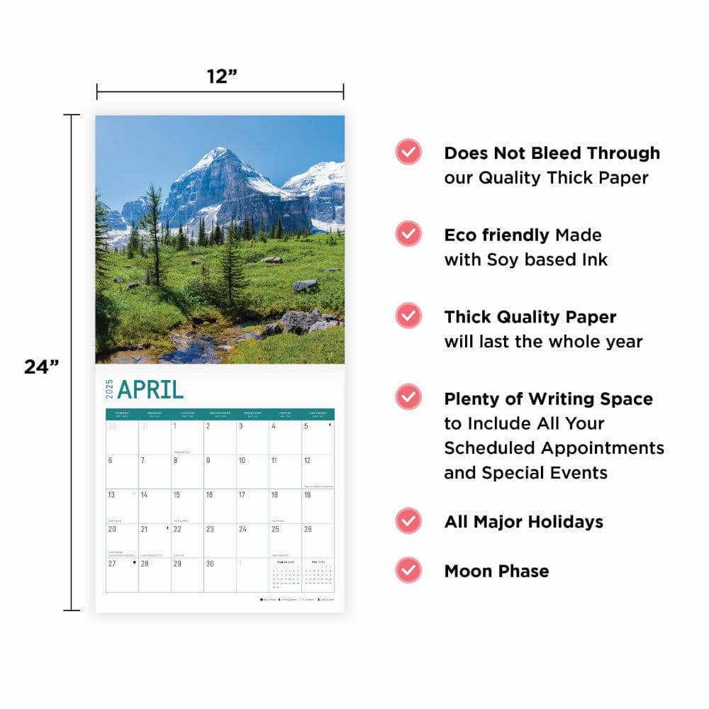 Banff National Park 2025 Wall Calendar Fourth Alternate Image width="1000" height="1000"