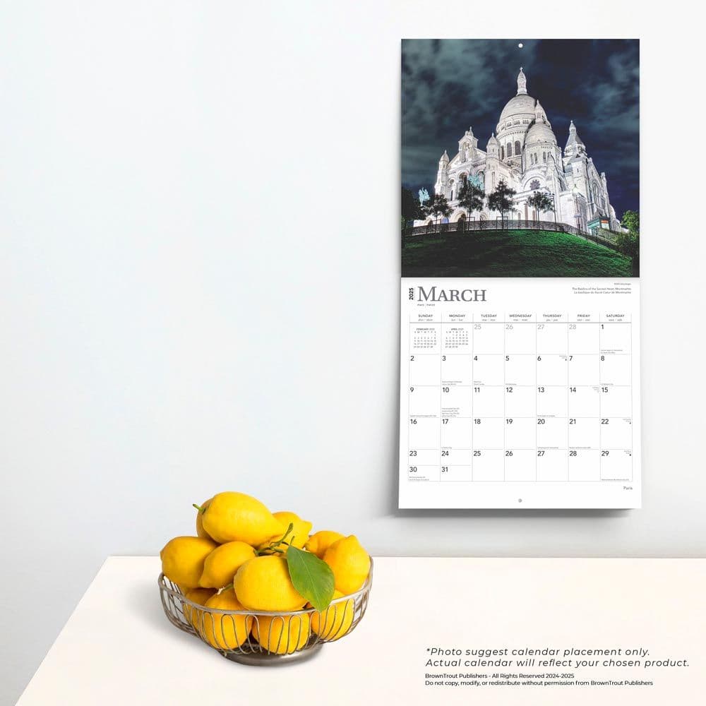 Paris 2025 Wall Calendar Fourth Alternate Image width=&quot;1000&quot; height=&quot;1000&quot;