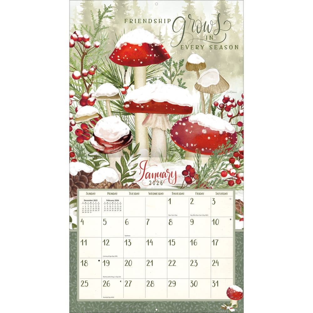 Abundant Friendship 2026 Wall Calendar by Nicole Tamarin_ALT1