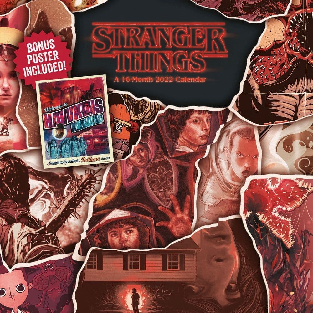Stranger Things Exclusive 2022 Wall Calendar with Collectors Print