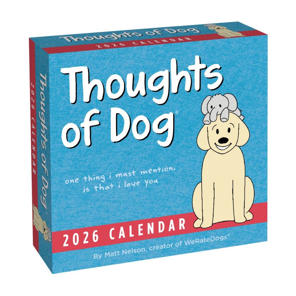 Thoughts of Dog 2026 Desk Calendar Main Image