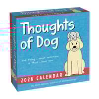 image Thoughts of Dog 2026 Desk Calendar Main Image
