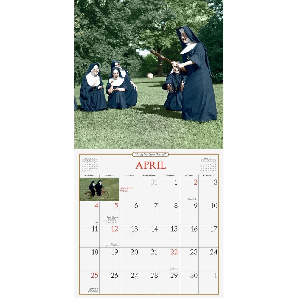 Nuns Having Fun Wall Calendar