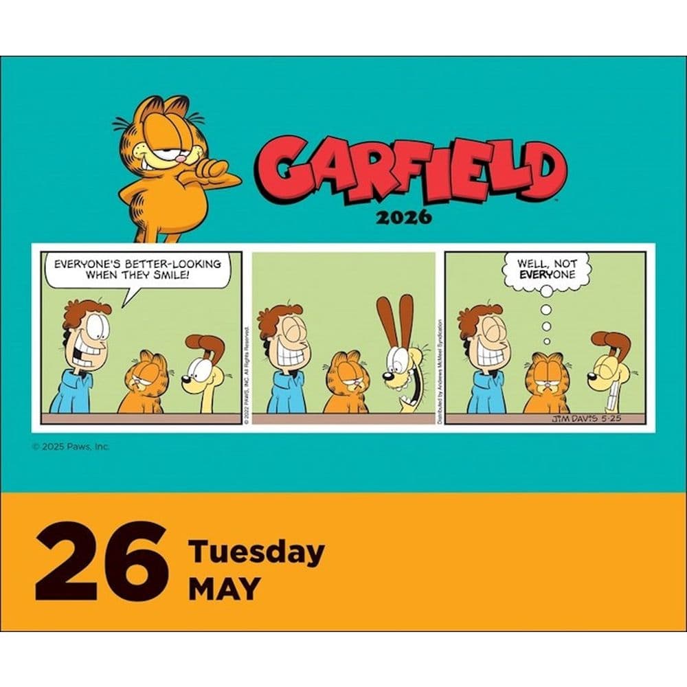 Garfield 2026 Desk Calendar Second Alternate Image
