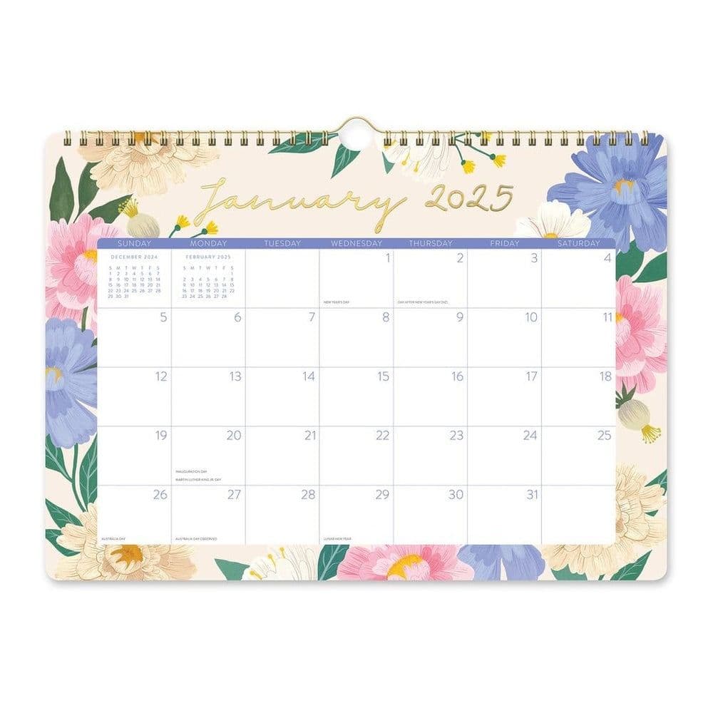 Bella Flora Spiral Deluxe 2025 Wall Calendar Main Product Image width=&quot;1000&quot; height=&quot;1000&quot;