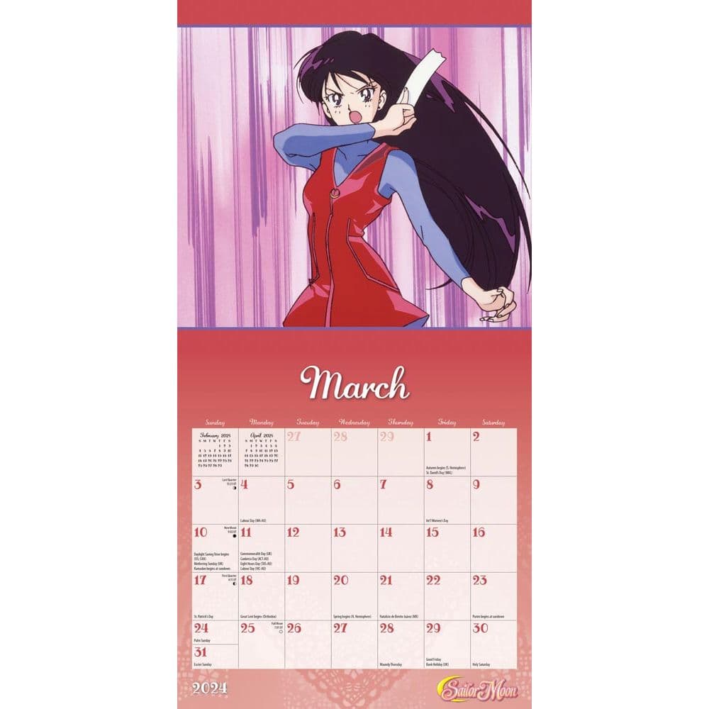 Sailor Moon 2024 Mini Wall Calendar Alt2
