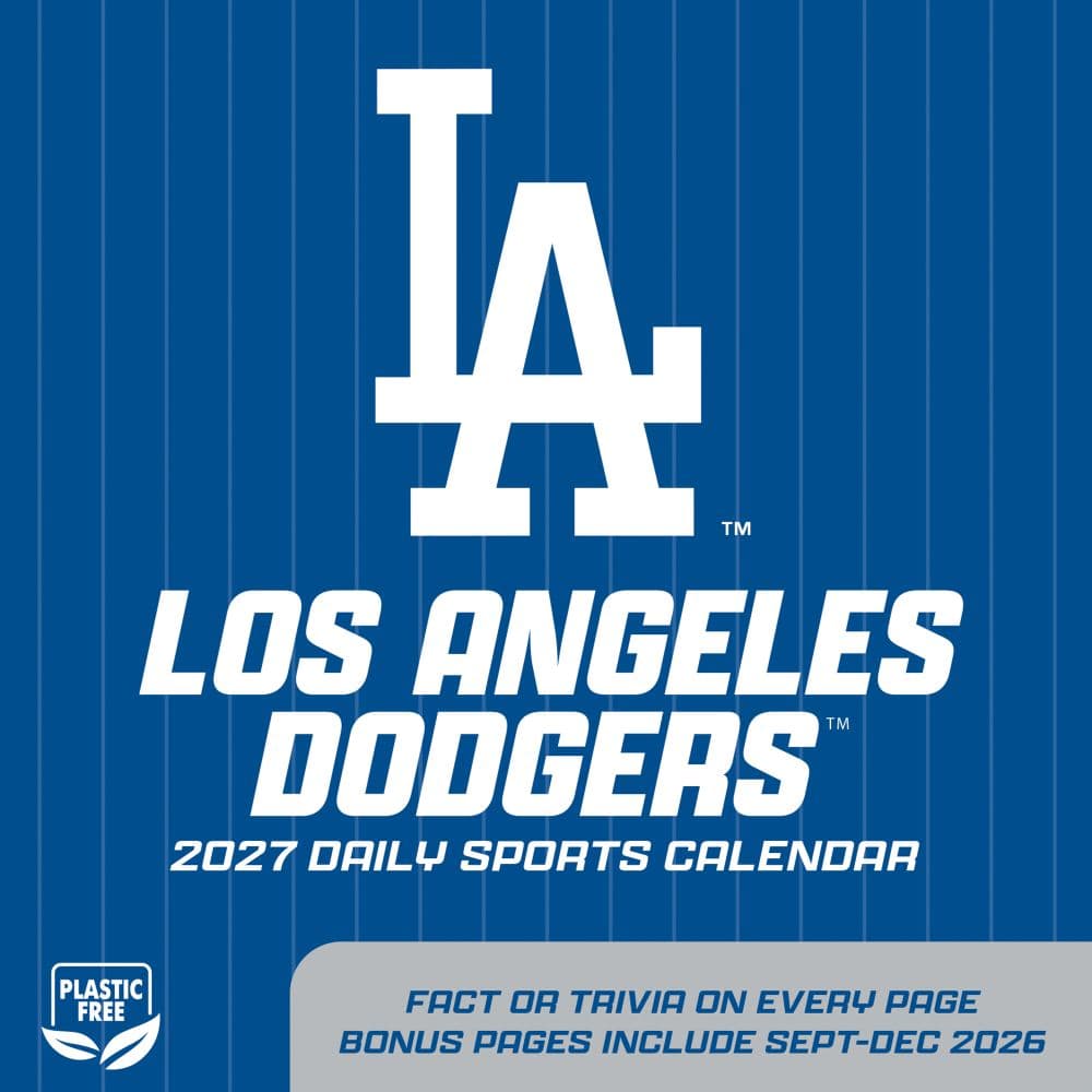 MLB Los Angeles Dodgers 2027 Desk Calendar First Alternate Image