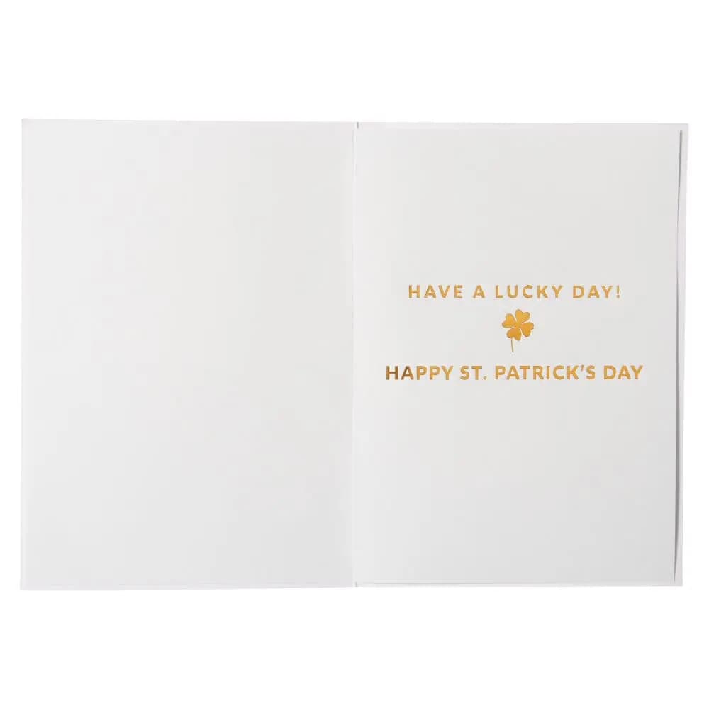 Pomeranian St. Patrick&#39;s Day Card inside