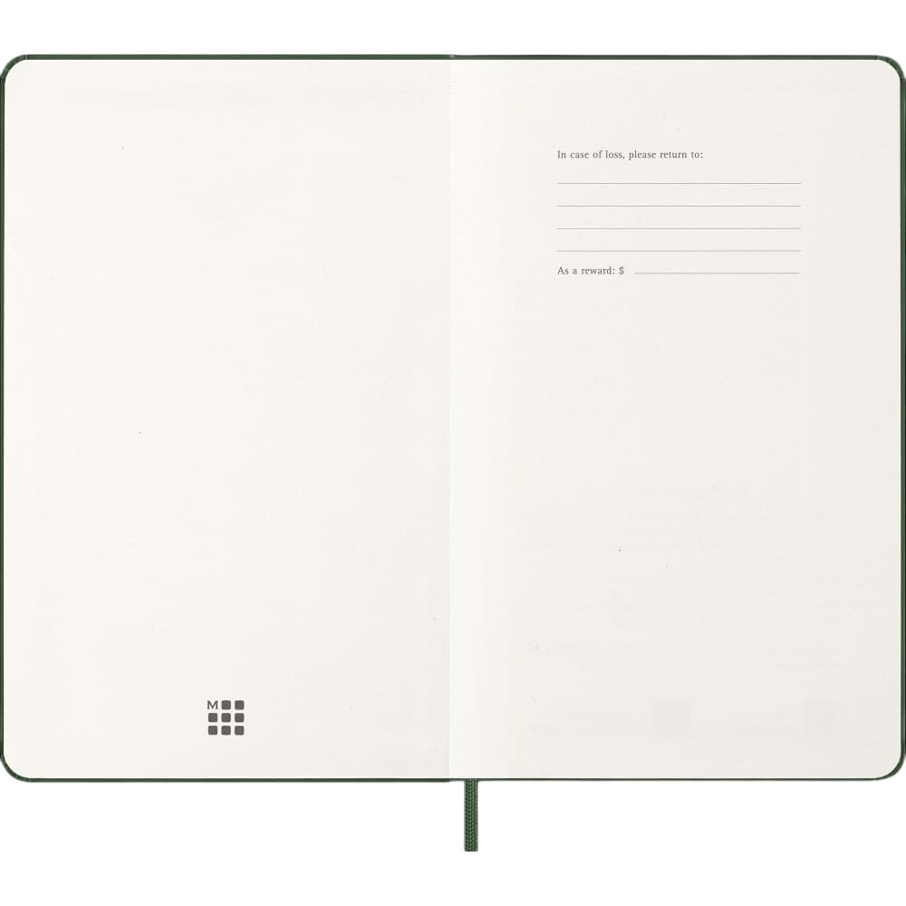 Moleskine Myrtle Green Large Hard Cover 2027 Weekly Planner Second Alternate Image