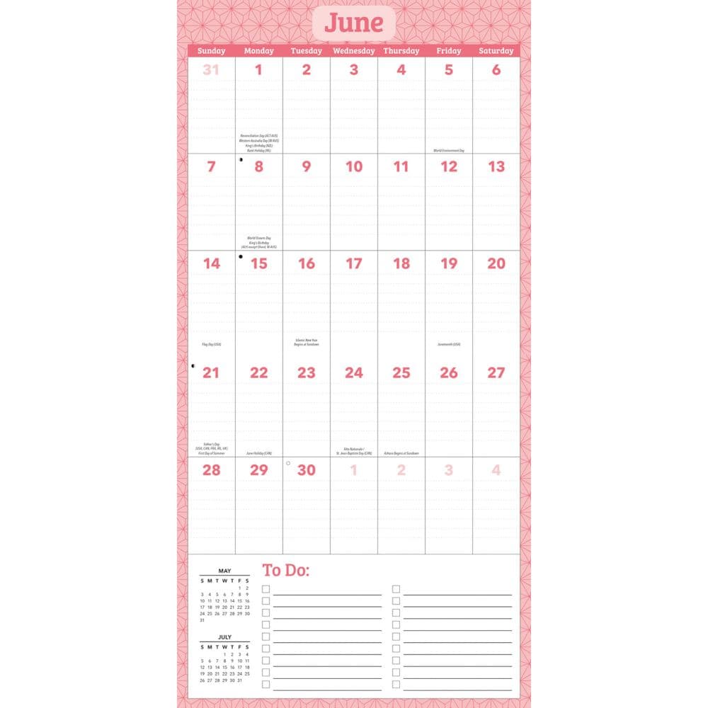 Large Grid 2026 Wall Calendar Third Alternate Image