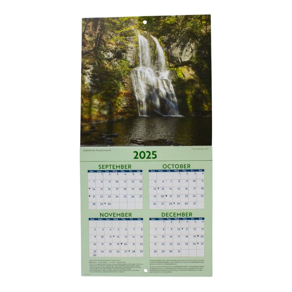 Waterfalls 2026 Mini Wall Calendar Second Alternate Image